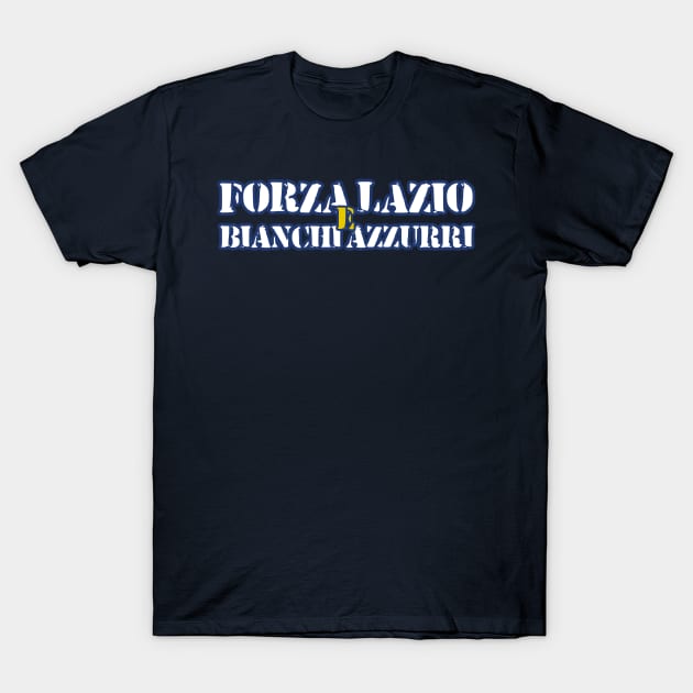 Forza lazio and blanched azzurri T-Shirt by lounesartdessin